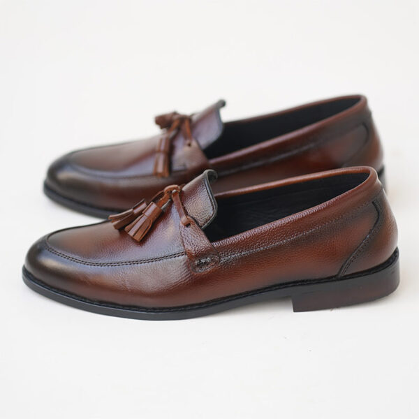 Korean High-end Leather Tassel Formal Shoe - Brown