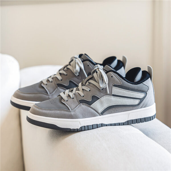 Youth Trend Low-top Retro Casual Shoe - Gray