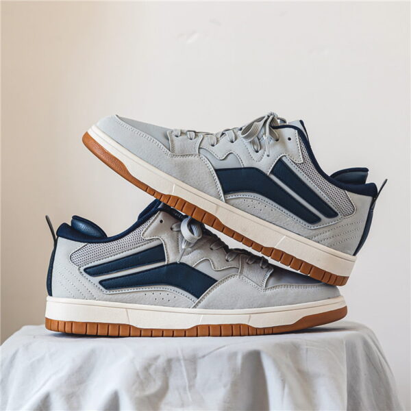 Youth Trend Low-top Retro Casual Shoe - Gray Blue