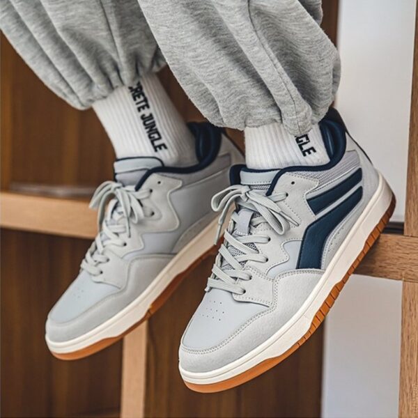 Youth Trend Low-top Retro Casual Shoe - Gray Blue