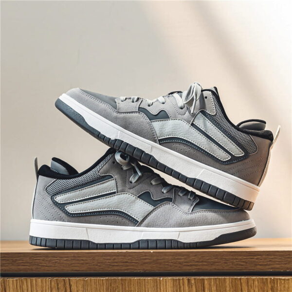 Youth Trend Low-top Retro Casual Shoe - Gray