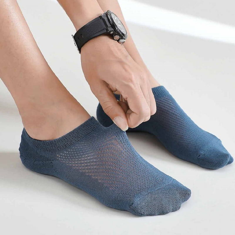 Antibacterial Soft Cotton Short Socks – Mixed Color (5 Pair)