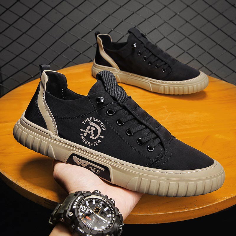 Cross Border Breathable Lazy Casual Shoe - Black