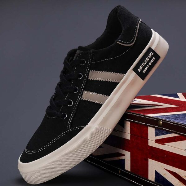 Korean Style Versatile Canvas Casual Shoe - Black