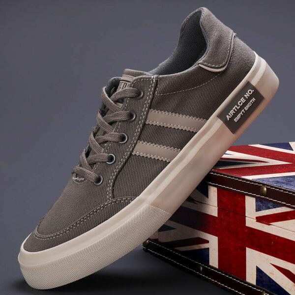 Korean Style Versatile Canvas Casual Shoe - Gray