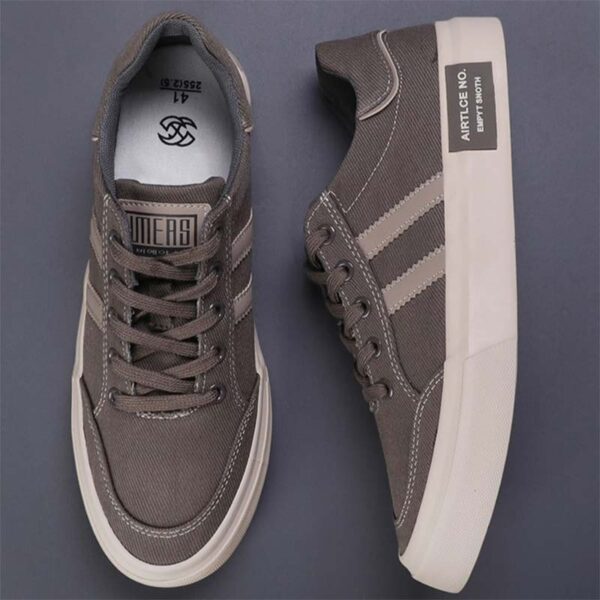 Korean Style Versatile Canvas Casual Shoe - Gray