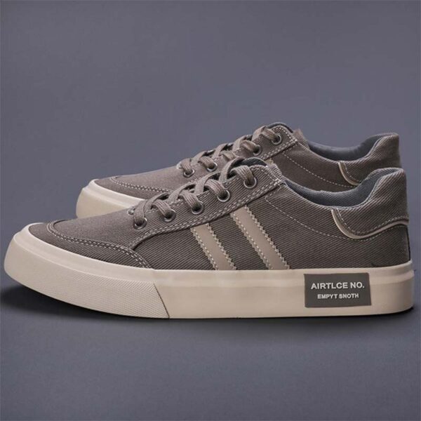 Korean Style Versatile Canvas Casual Shoe - Gray