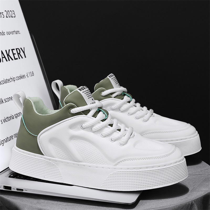 Spring Trend Non-slip Versatile Casual Shoe - White Green