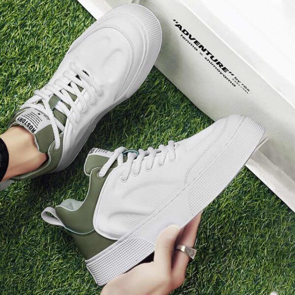 Spring Trend Non-slip Versatile Casual Shoe - White Green