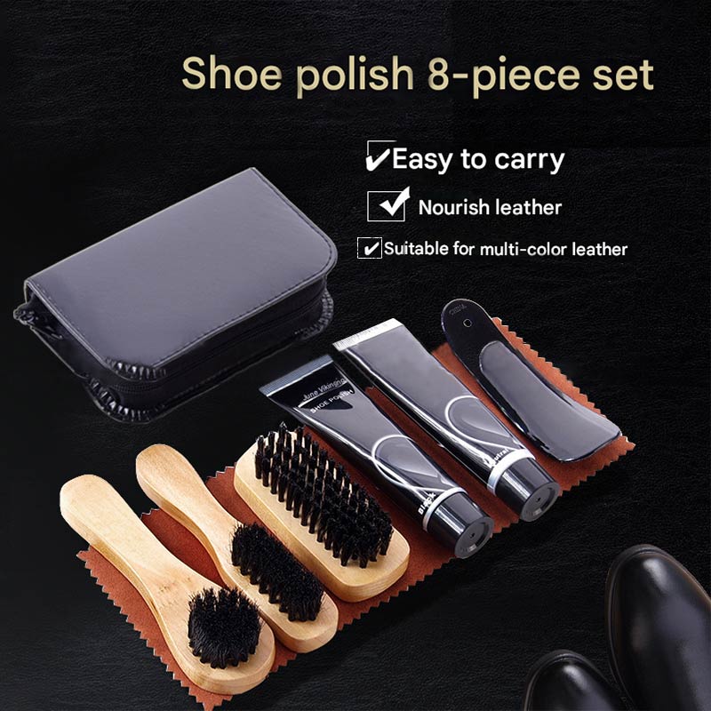 Universal Leather Shoe Care Kit Set
