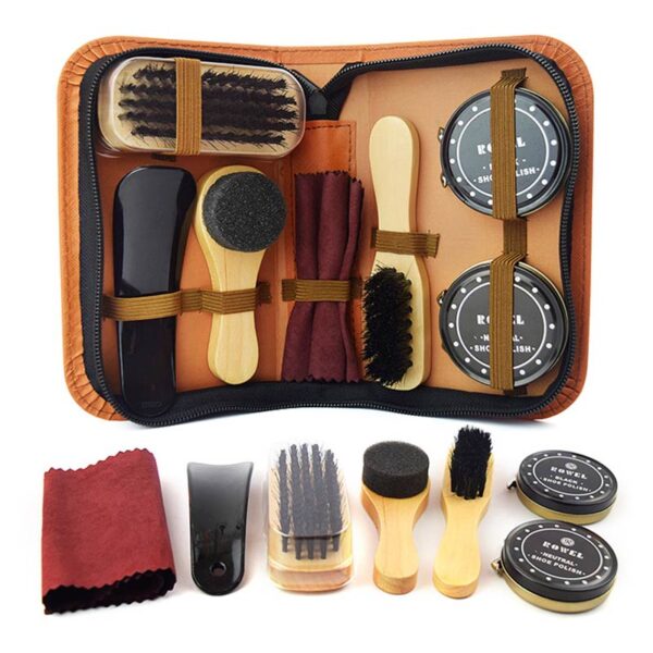 Universal Leather Shoe Care Kit Set