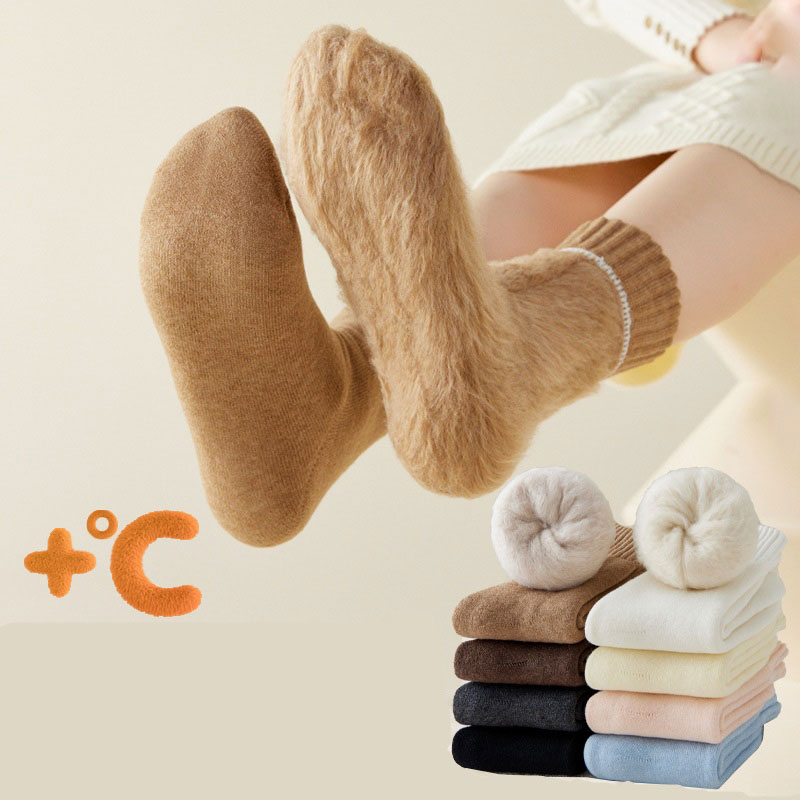 Winter Trend Warm Long Socks – Mixed Color (5 Pair)