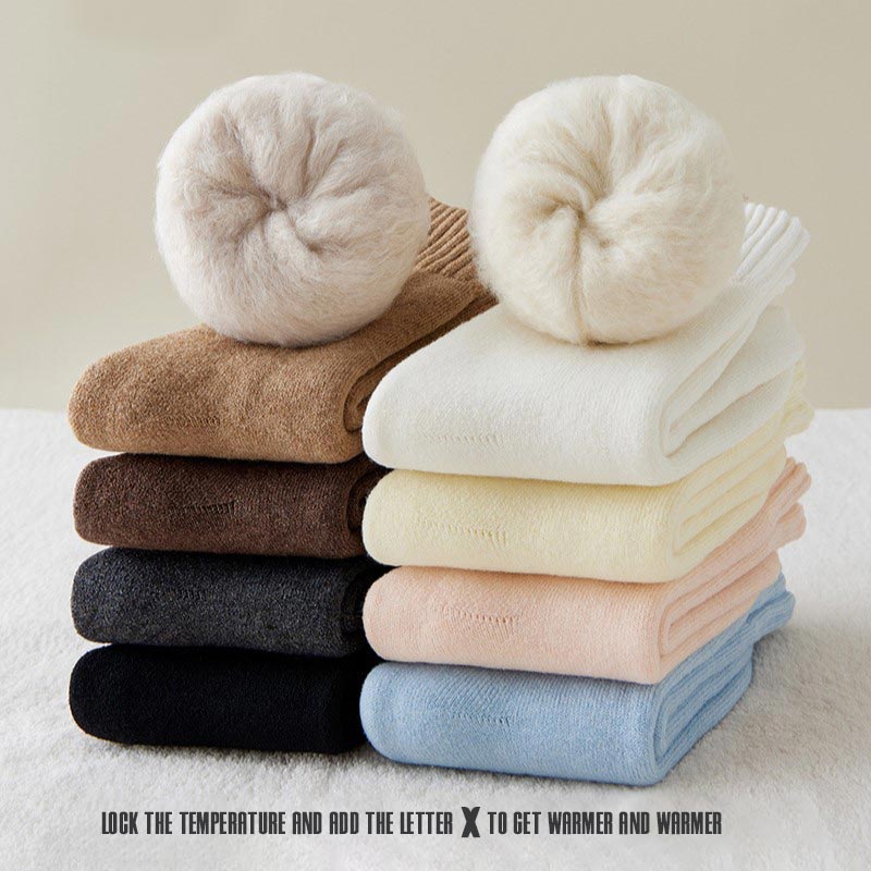 Winter Trend Warm Long Socks – Mixed Color (5 Pair)