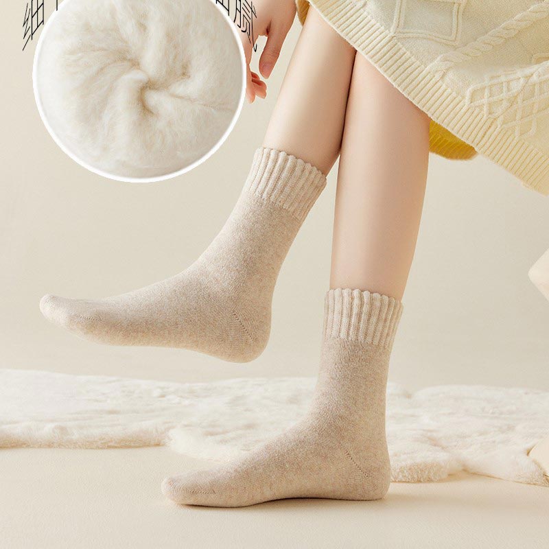 Winter Trend Warm Long Socks – Mixed Color (5 Pair)