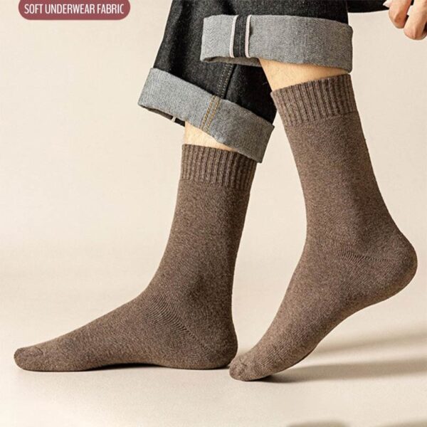Antibacterial Thick Sports Long Socks – Mixed Color (5 Pair)