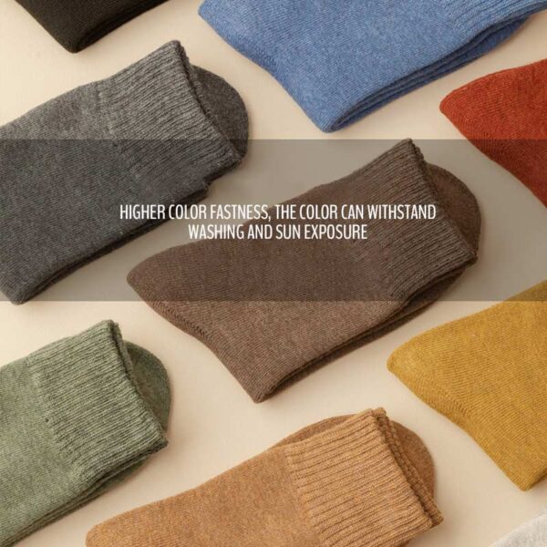 Antibacterial Thick Sports Long Socks – Mixed Color (5 Pair)