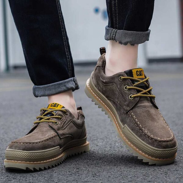 Autumn Trend Suede Leather Martin Boot - Coffee