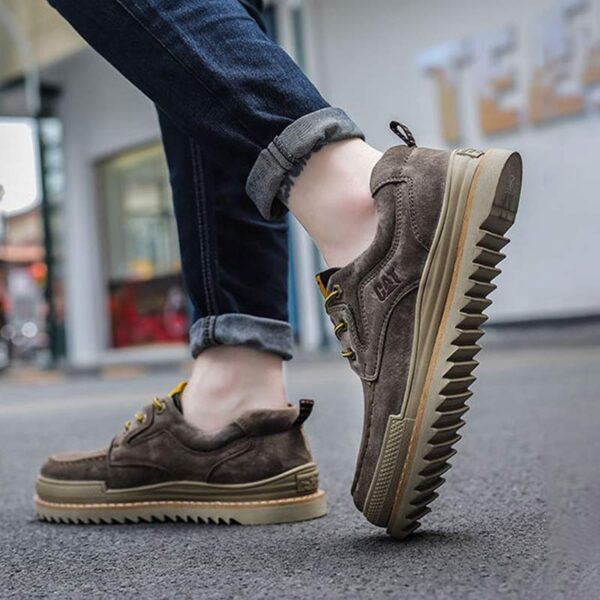 Autumn Trend Suede Leather Martin Boot - Coffee