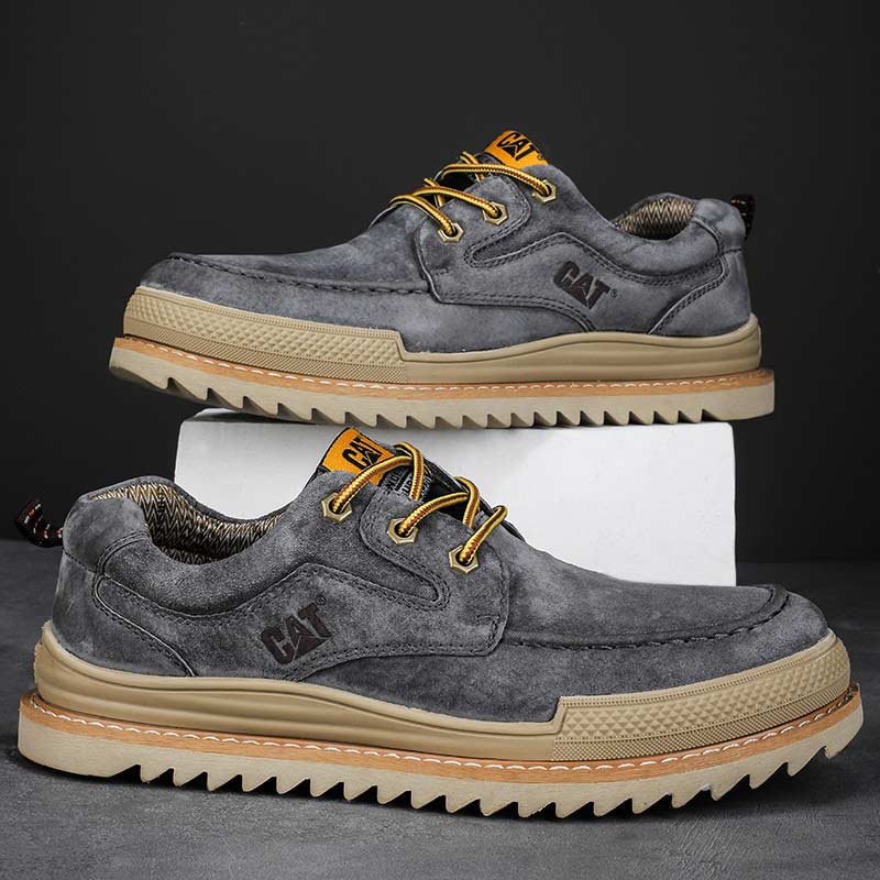 Autumn Trend Suede Leather Martin Boot - Gray