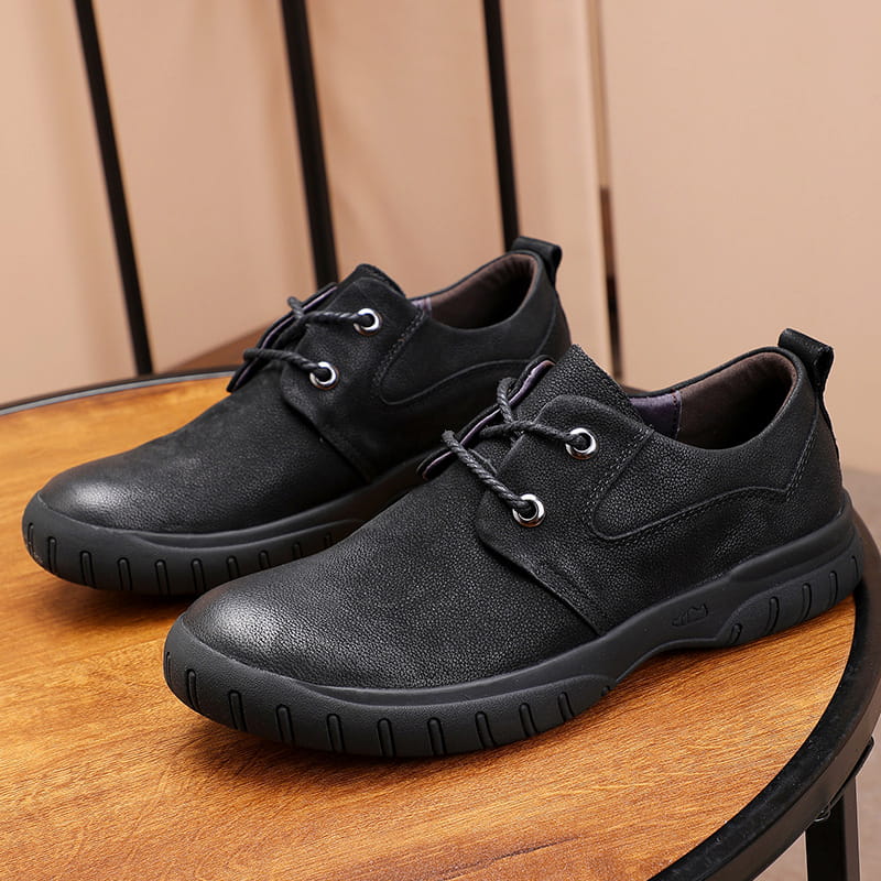 British Style Versatile Leather Casual Shoe - Black