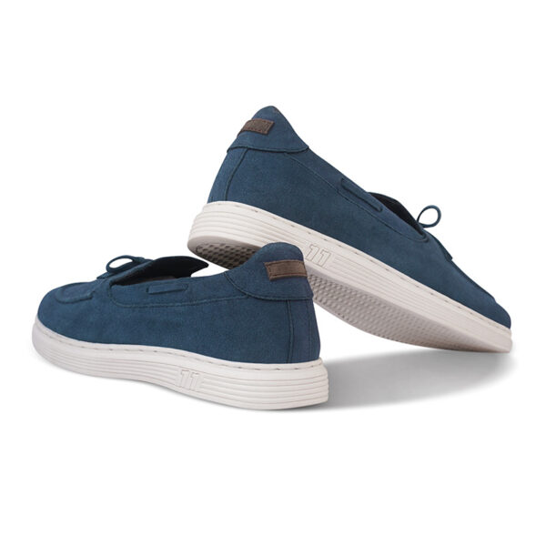 Korean Style Versatile Suede Leather Loafer - Blue