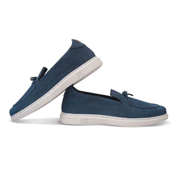 Korean Style Versatile Suede Leather Loafer - Blue