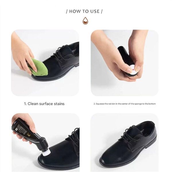 Premium Leather bottled Liquid Shoe Polish