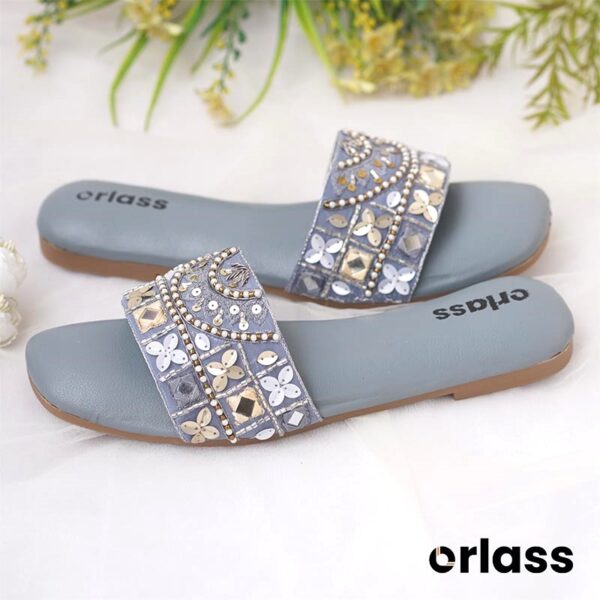Orlass Nazree Ethnic Slider - Blue