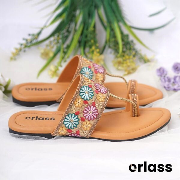 Orlass Shahi Ethnic Sandal – Brown
