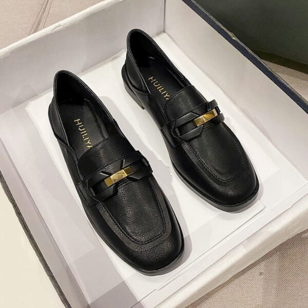 All Match Lightweight Ladies Flat Loafer - Black