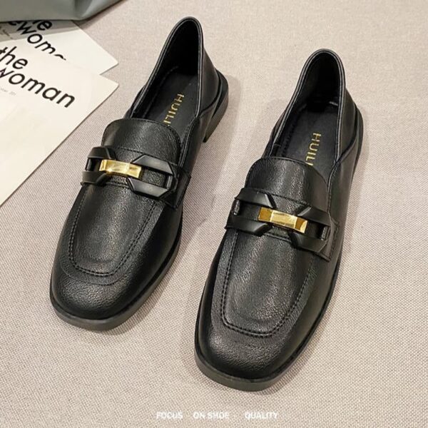 All Match Lightweight Ladies Flat Loafer - Black