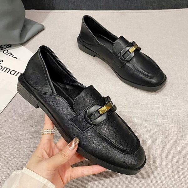 All Match Lightweight Ladies Flat Loafer - Black