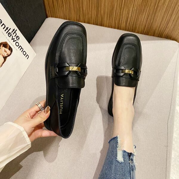 All Match Lightweight Ladies Flat Loafer - Black