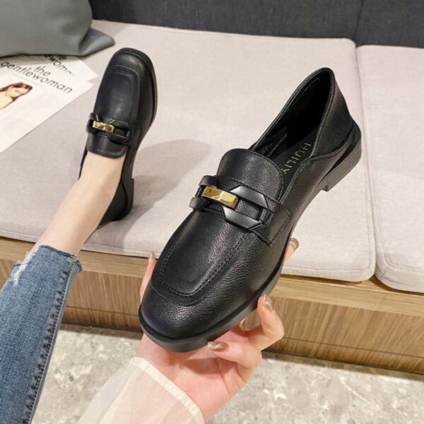 All Match Lightweight Ladies Flat Loafer - Black