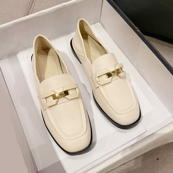 All Match Lightweight Ladies Flat Loafer - White