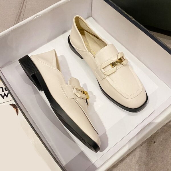 All Match Lightweight Ladies Flat Loafer - White