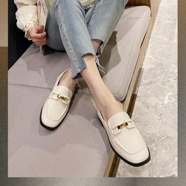 All Match Lightweight Ladies Flat Loafer - White