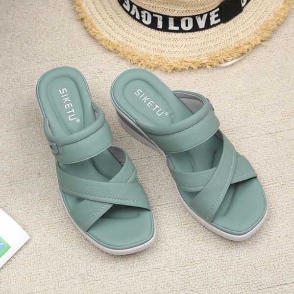 Cross Border Lightweight Wedge Heel - Green
