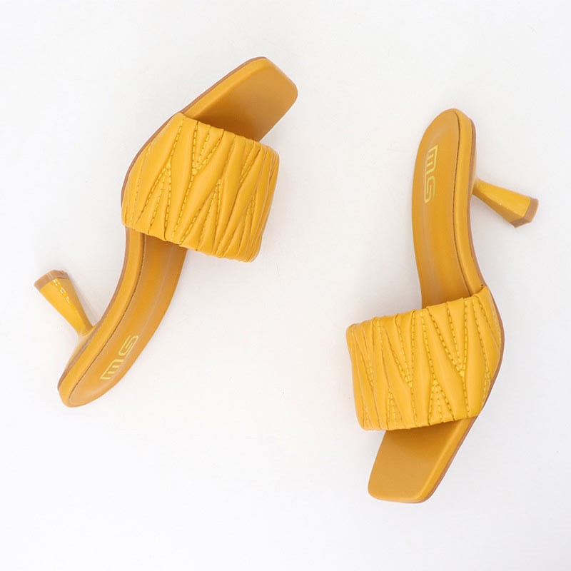 Cross Border Soft Naive High Heel - Yellow