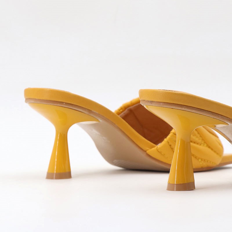 Cross Border Soft Naive High Heel - Yellow