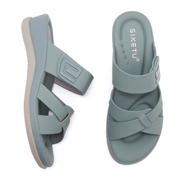 Cross Border Thick-soled Comfortable Sandal - Blue