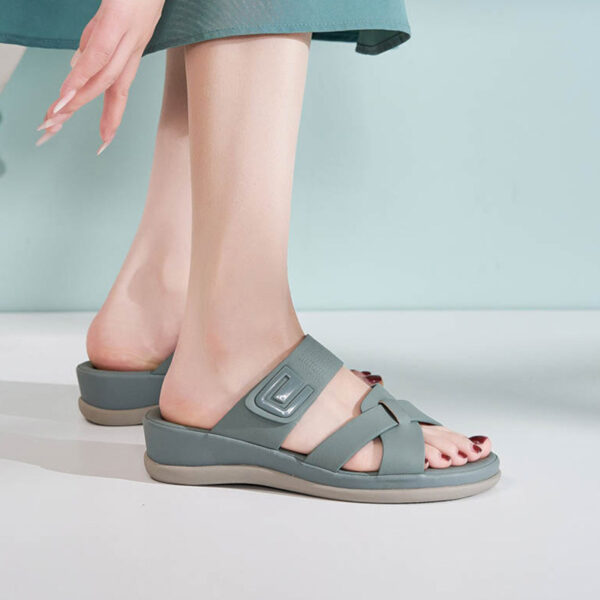 Cross Border Thick-soled Comfortable Sandal - Blue