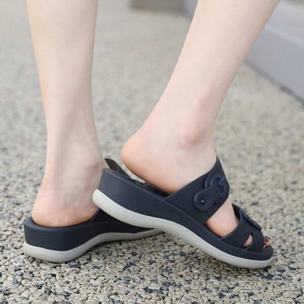 Foreign Trade Thick-soled Comfortable Sandal - Black
