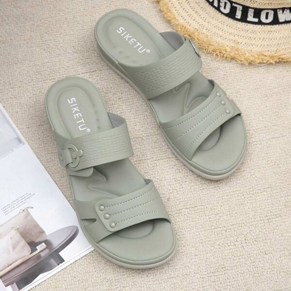 Foreign Trade Thick-soled Comfortable Sandal - Green