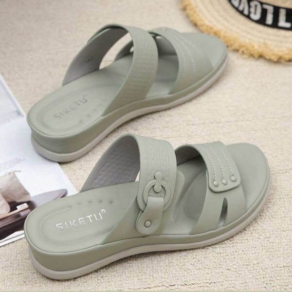 Foreign Trade Thick-soled Comfortable Sandal - Green