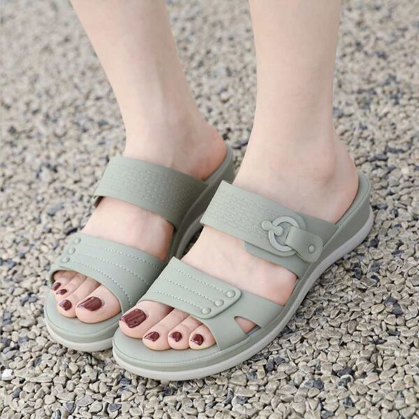 Foreign Trade Thick-soled Comfortable Sandal - Green