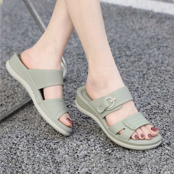 Foreign Trade Thick-soled Comfortable Sandal - Green
