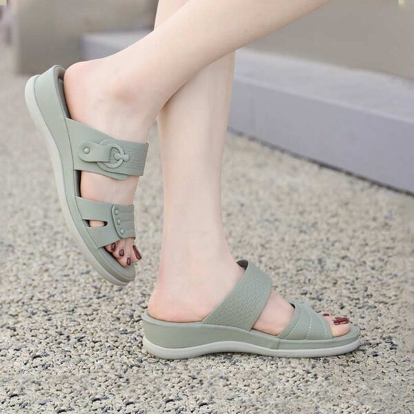 Foreign Trade Thick-soled Comfortable Sandal - Green