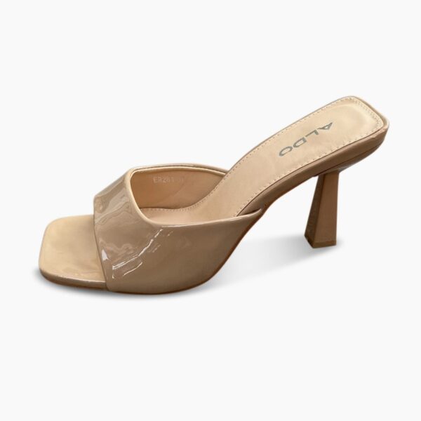 French Style Square Head High Heel - Apricot