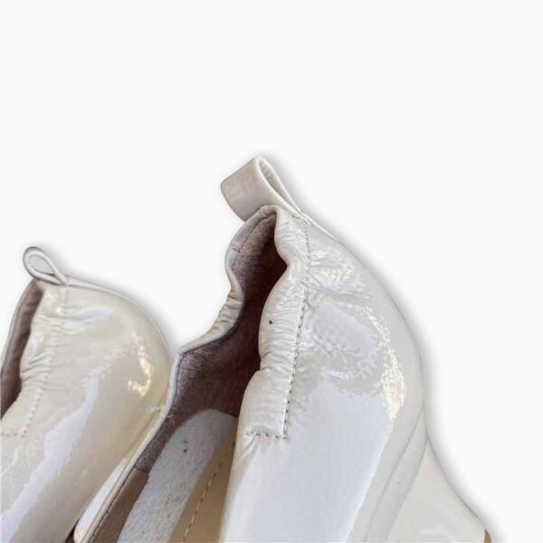 Korean Style Changeable Heel Pump Shoe - White
